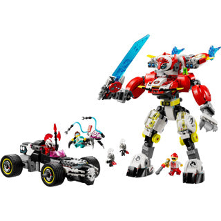 Lego Dreamzzz 71497 Coopers Tiger mech an Zero's Hot Rod Car
