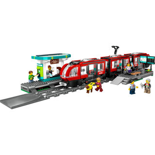 Lego city 60423 city tram and station