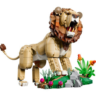 Lego Creator 3v1 Divoké zvieratá: majestátny lev hračka pre deti s figúrkami zvierat 31386