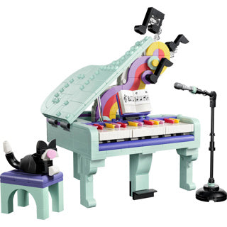 Lego Creator 31392 piano with cat