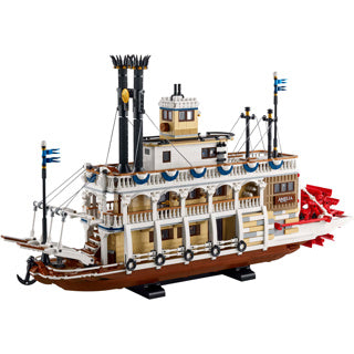 Lego ideas steamboat building kit for adults - 21356
