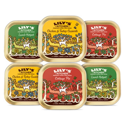 Lily's Kitchen Dog voksen middager Tray Multipack