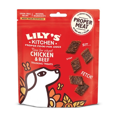 Lily's Kitchen Kitchen Dog Adult trénink zachází s kuřecím hovězím masem