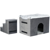 Trixie Dog Basket House Harvey med Stair Grey White