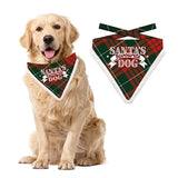 Plenty gifts Kerst bandana santa's favourite dog ruit rood groen