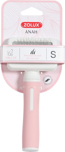 Zolux Anah Slicer Brush Pink White