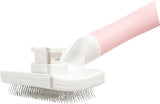 Zolux Anah Slicker Brush behållen rosa vit