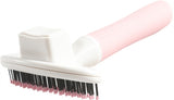 Zolux Anah Slicker Brush Soft pensjonert rosa hvit