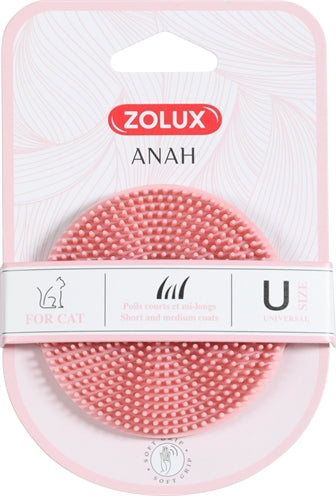 Zolux anah brosse ronde rose rose