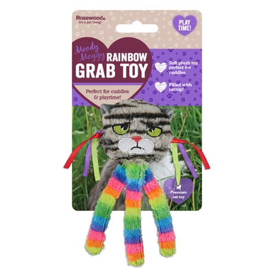 Rosewood Moody Moggy Rainbow Gray Toys