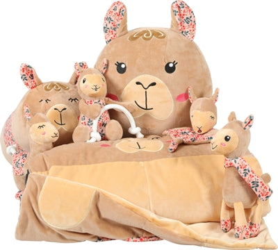 Zolux Chiquitos Plush Sleeping Lama reciclado