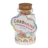 Mini erasers rainbow clouds in glass, 12 pcs.