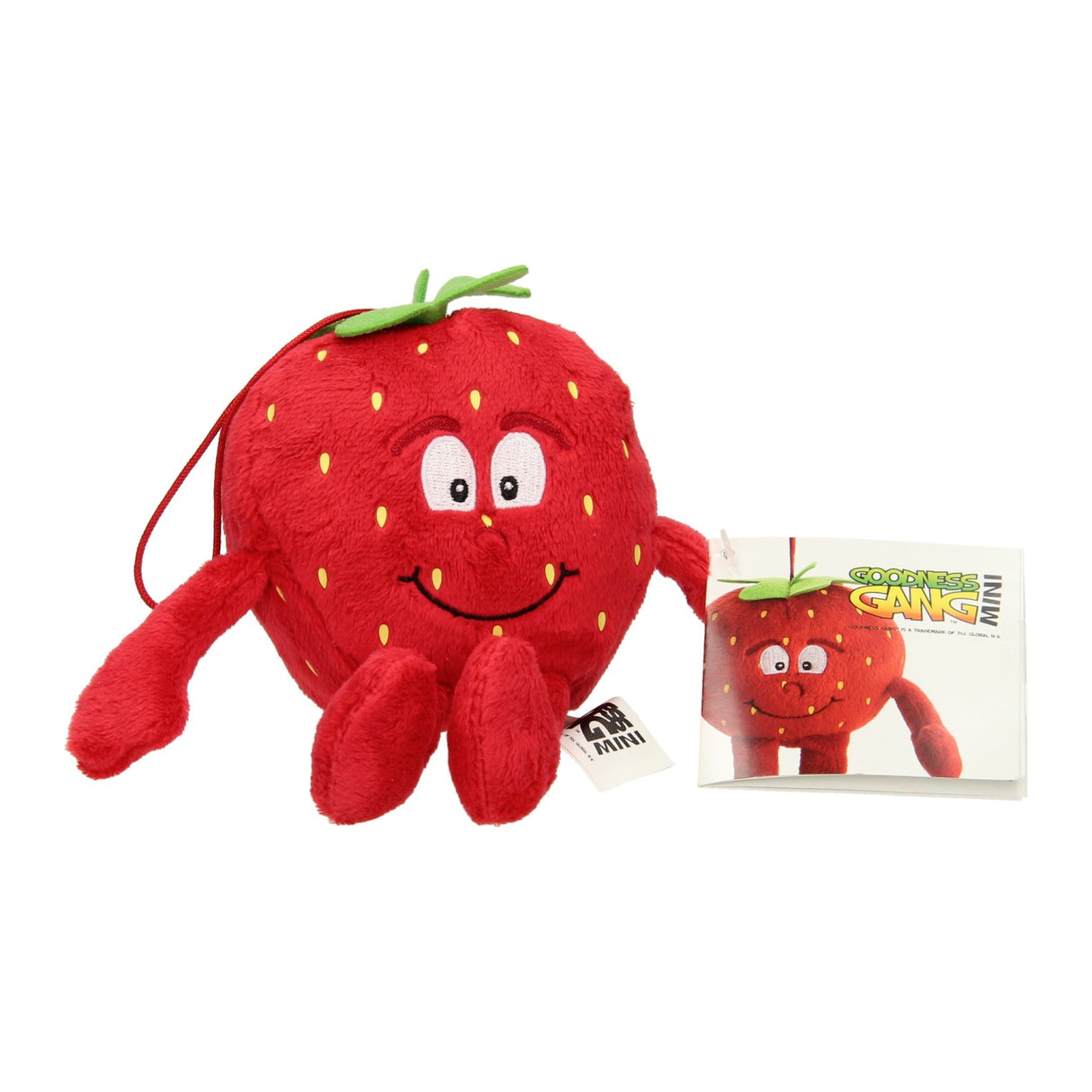Cuddly toy plush strawberry, 15cm