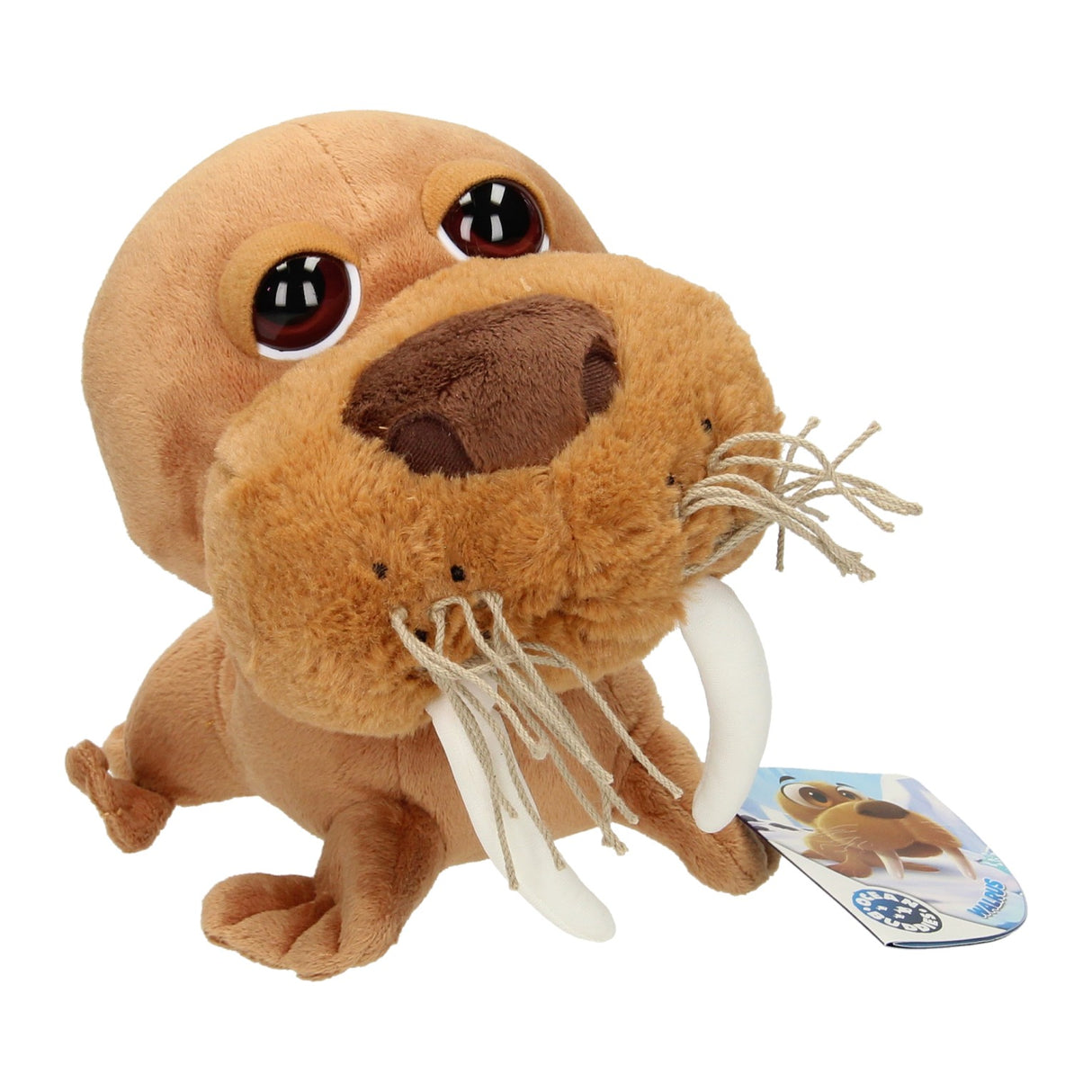 Plush walrus with big head, 21cm