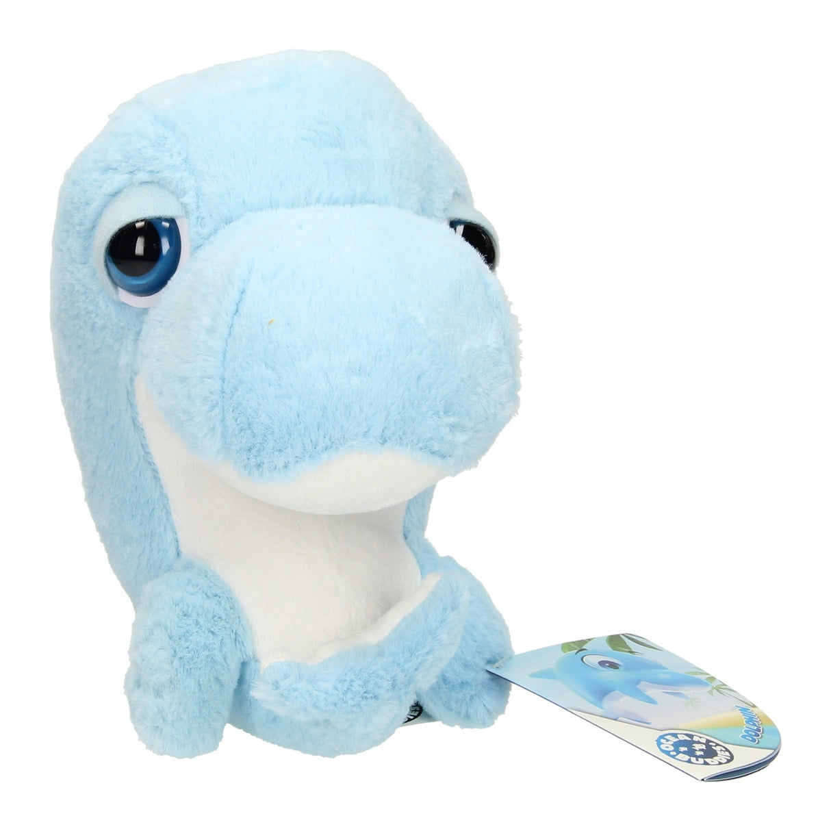Cuddly big head plush dolphin, 21cm
