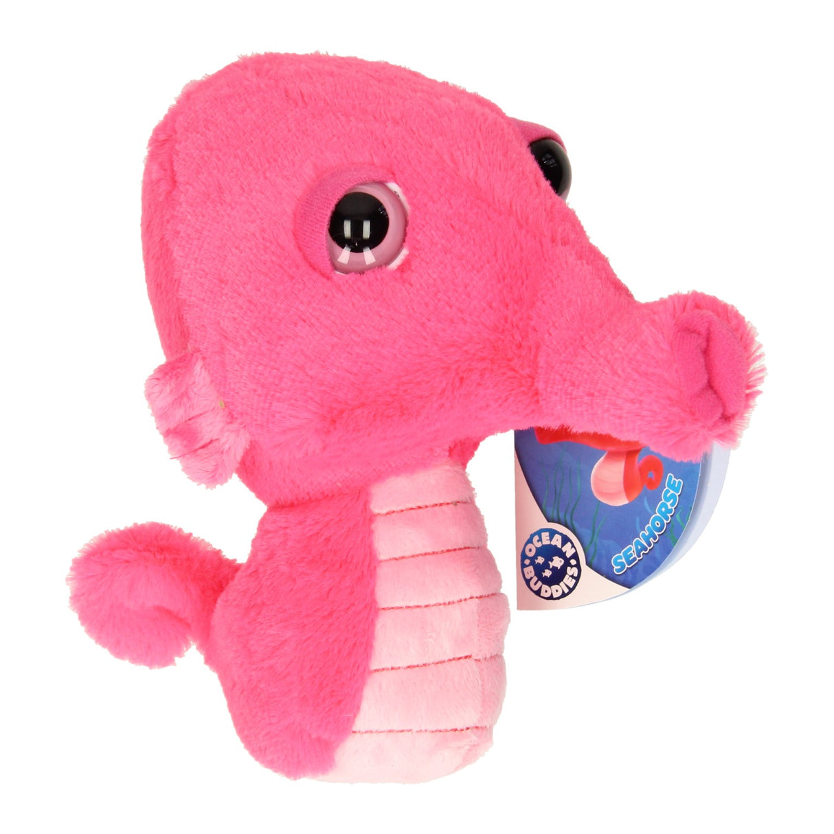Cuddly big head plush seahorse, 22cm