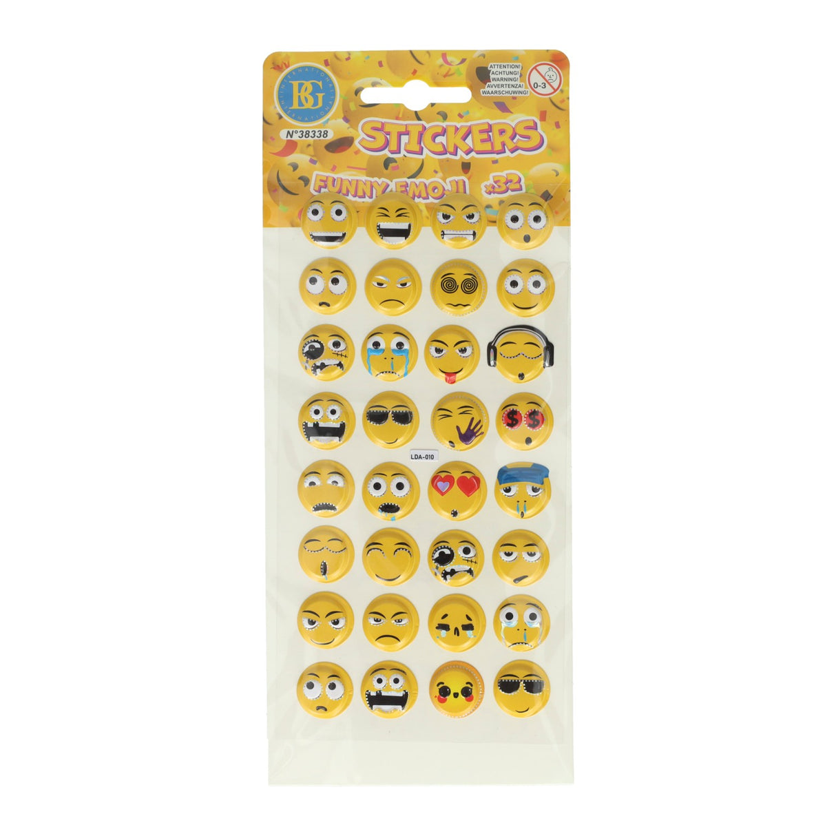 3d stickers - 32 smiley face stickers