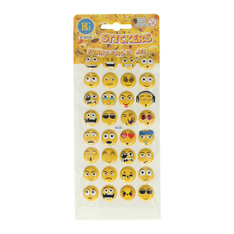 3d stickers - 32 smiley face stickers