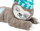 Gris paresseux en peluche trixie avec rythme cardiaque pour chiot