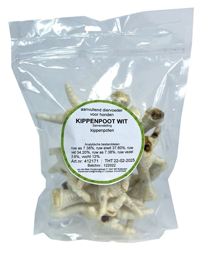 Petsnack Kippenpoten wit