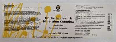 De groene os Multivitaminen mineralen complex hond kat