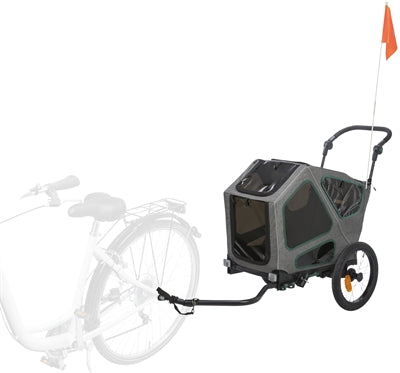 Trixie Bicycle Trailer Gray Sage