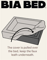Bia bed ribbed cover dog bed sand