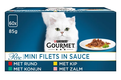 Gourmet Perle mini filets dans la sauce poulet lapin de bœuf saumon