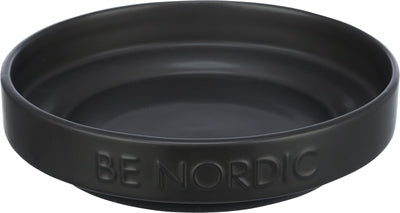 Trixie Be Nordic Food Bowl mačka Keramična gumijasta črna