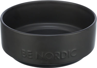 Trixie Be Nordic Food Bowl Bowl Dog Ceramic Black Black