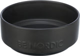 Trixie Be Nordic Food Bowl Hunde Keramik Gummi schwarz