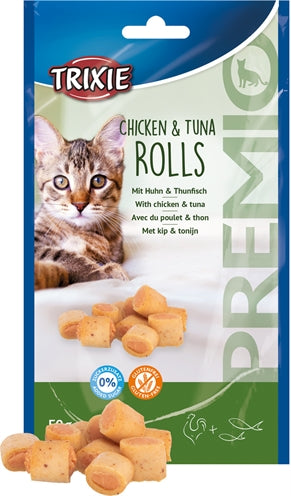 Trixie Premio Chicken Thon Rolls for Cats Gluten-Sree