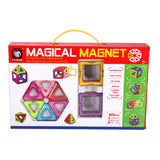 Science magnetic tiles various shapes 20 pieces 6.5 cm | 2 pcs