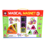 Other brands magnetic tiles various shapes 77-piece