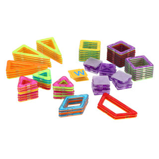 Other brands magnetic tiles various shapes 77-piece