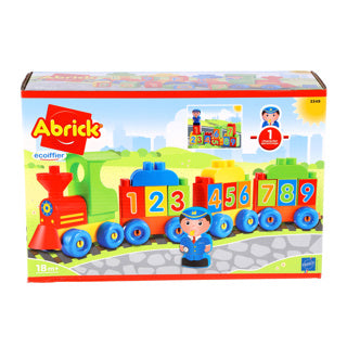 Abrick ecoiffier črke in številke lokomotive