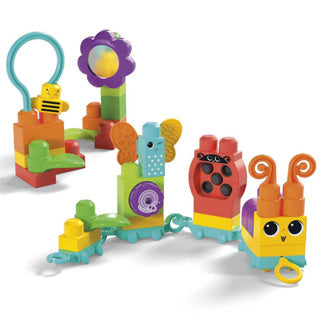 Zestaw konstrukcyjny Mega Bloks Move'n Groove Caterpillar - 30 sztuk.