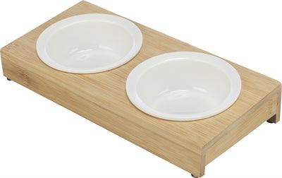 Trixie Food Bucket Water Bowl-sett keramisk bambus