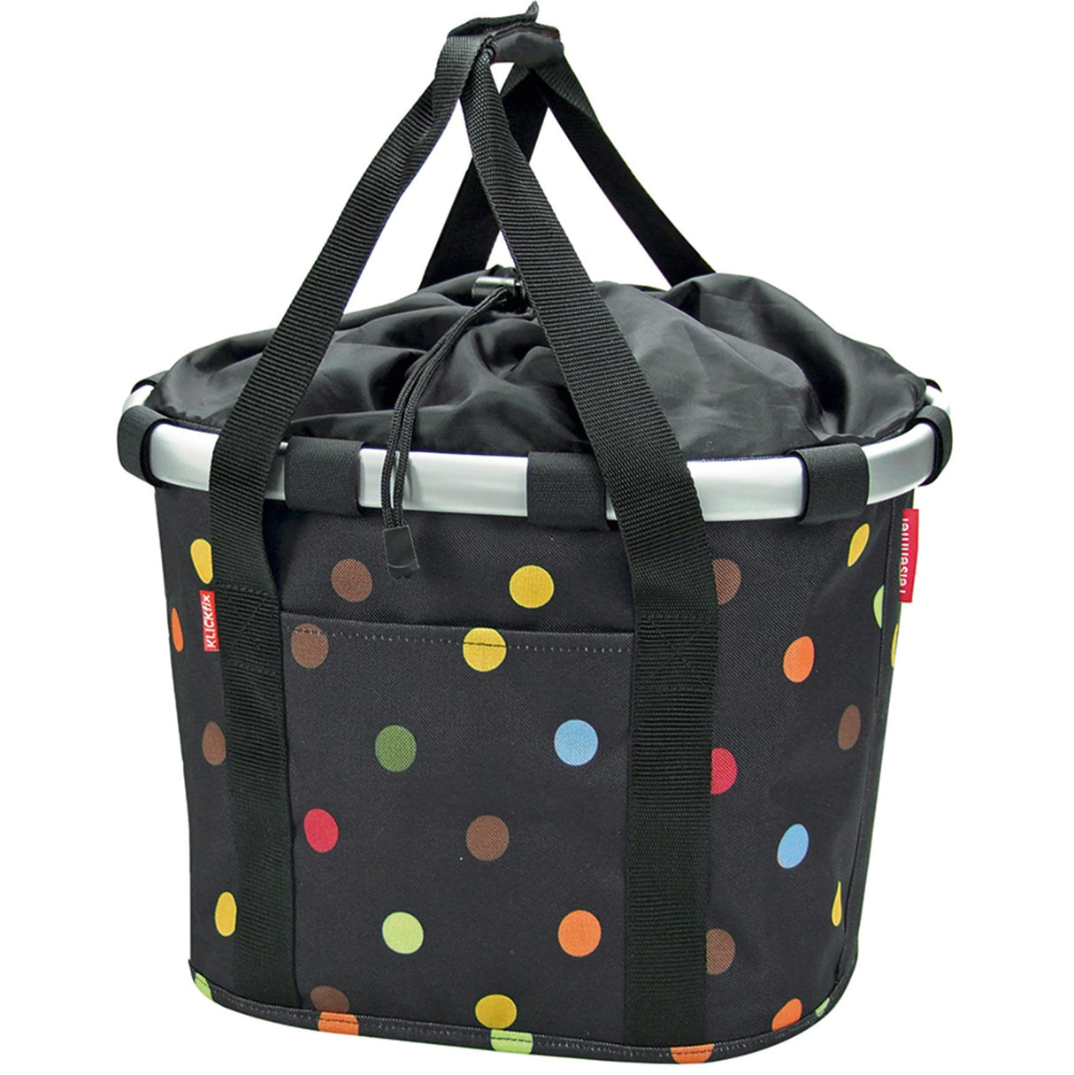 Klickfix rixen kaul shopper bag bikebasket shopping bag r k bikebasket dots