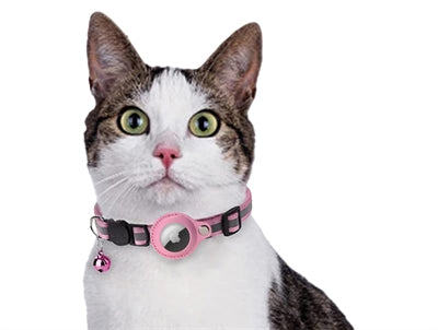 Croci Collar Cat With Tag Holder Pink