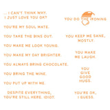 Tonic Studios • I Love You Because Stamp Set