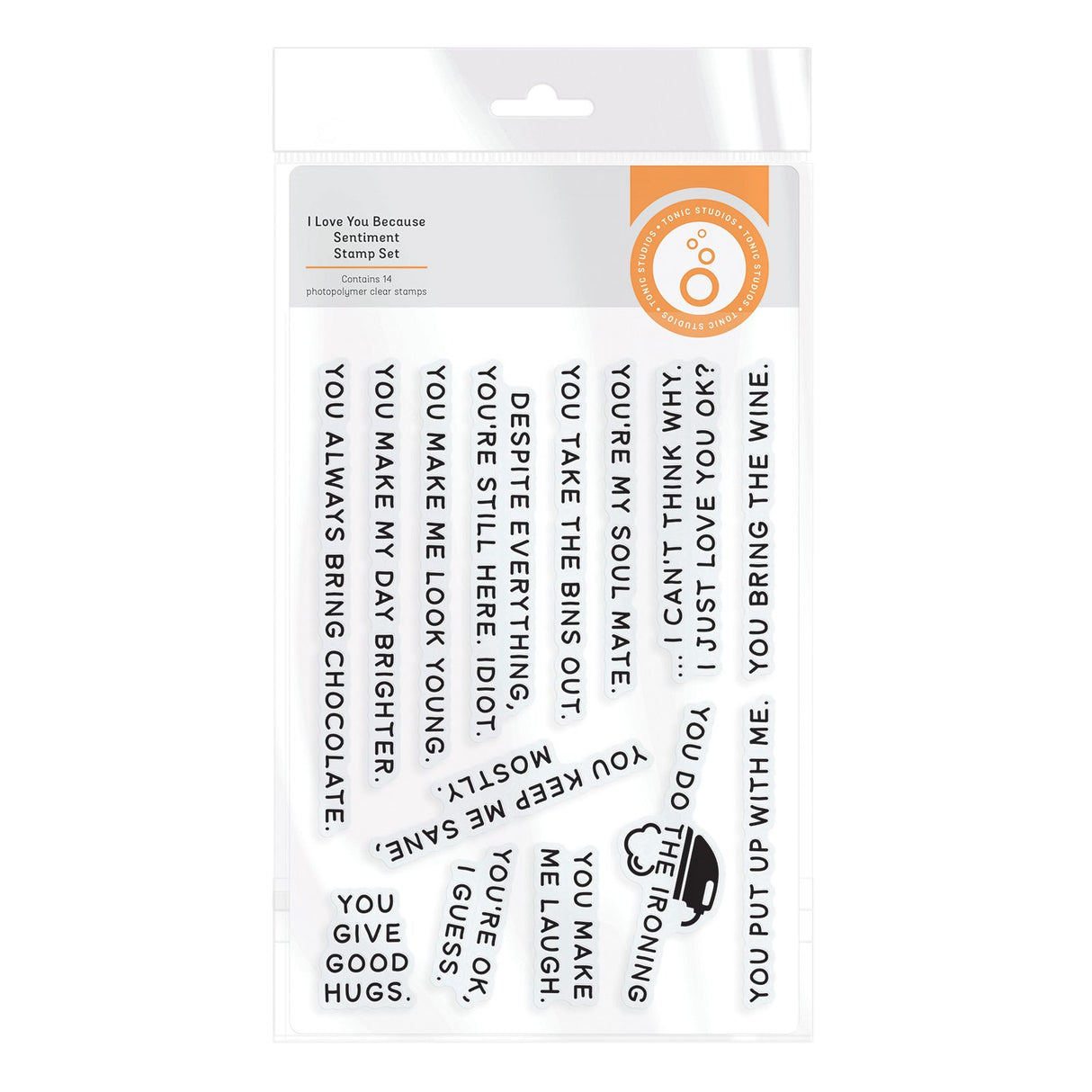 Tonic Studios • I Love You Because Stamp Set