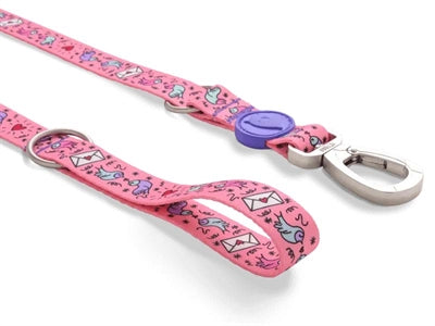 Morso Dog Belt Justerbar genanvendt sød tweet pink