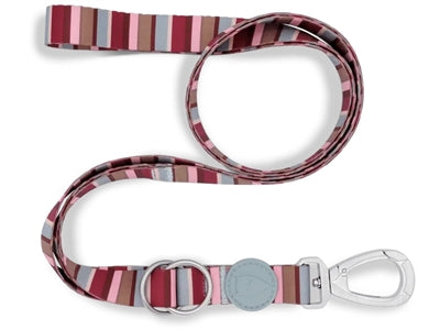 Morso Dog Belt Justerbar genanvendt skyline rød pink