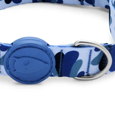 Morso dog collar recycled splash blue