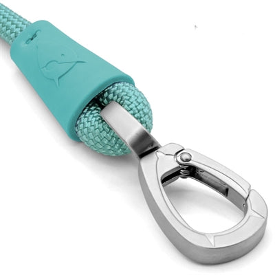 Morso dog leash regular rope recycled aquamarine blue