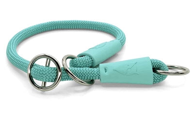 Morso Half Slip Collar Dog Zwykła linowa lina Aquamaryn Blue