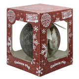 Plenty Gifts Christmas Ball Frosted guinea pig Silver