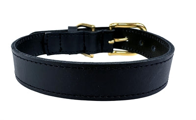 Sazzz Collar Dog Braveheart läder svart