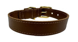 Chien de collier sazzz Braveheart en cuir Saddle Brown